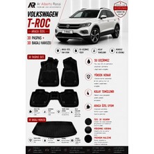 Ar Alberto Rossi Volkswagen T-Roc 2017-2026 Araca Özel 3D Paspas + 3D Bagaj Havuzu