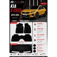 Ar Alberto Rossi Kıa X-Ceed 2019-2026 Araca Özel 3D Paspas + 3D Bagaj Havuzu
