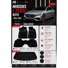 Ar Alberto Rossi Mercedes E Serisi W214 2024-2026 Araca Özel 3D Paspas + 3D Bagaj Havuzu