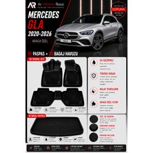 Ar Alberto Rossi Mercedes Gla 2020-2026 Araca Özel 3D Paspas + 3D Bagaj Havuzu