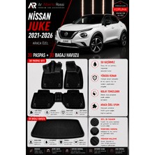 Ar Alberto Rossi Nissan Juke 2021-2026 Araca Özel 3D Paspas + 3D Bagaj Havuzu