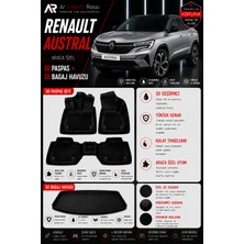 Ar Alberto Rossi Renault Austral E-Tech Full HYBRID2023 2026-2026 Araca Özel 3D Paspas + 3D Bagaj Havuzu