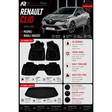 Ar Alberto Rossi Renault Clio 3 2006-2012 Araca Özel 3D Paspas + 3D Bagaj Havuzu