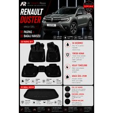 Ar Alberto Rossi Renault Duster Mild Hybrid 4x4 2024-2026 Araca Özel 3D Paspas + 3D Bagaj Havuzu