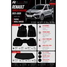 Ar Alberto Rossi Renault Express Camlıvan 2021-2026 Araca Özel 3D Paspas + 3D Bagaj Havuzu