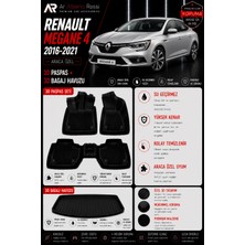 Ar Alberto Rossi Renault Megane 4 2016-2021 Araca Özel 3D Paspas + 3D Bagaj Havuzu
