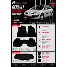 Ar Alberto Rossi Renault Megane 2 2002-2009 Araca Özel 3D Paspas + 3D Bagaj Havuzu