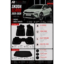 Ar Alberto Rossi Skoda Elroq 2025-2026 Araca Özel 3D Paspas + 3D Bagaj Havuzu