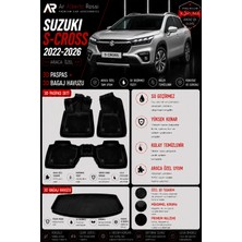 Ar Alberto Rossi Suzuki S-Cross 2022-2026 Araca Özel 3D Paspas + 3D Bagaj Havuzu
