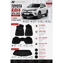 Ar Alberto Rossi Toyota Rav4 2013-2018 Araca Özel 3D Paspas + 3D Bagaj Havuzu