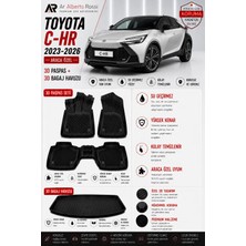 Ar Alberto Rossi Toyota Chr 2023-2026 Araca Özel 3D Paspas + 3D Bagaj Havuzu