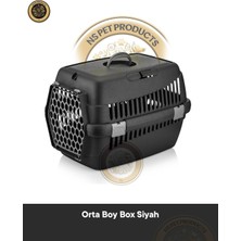 Şenyayla Orta Boy Kedi ve Köpek Taşıma Kutusu – Taşıma Box Siyah