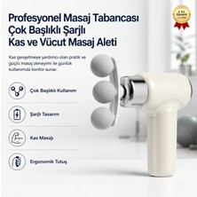 Hızlı Store Profesyonel Masaj Tabancası 8 Başlıklı Şarjlı Kas ve Vücut Masaj Aleti
