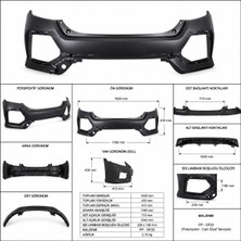 Universal Honda Cıvıc Fk7 Arka Tampon 2019-2021 04715-TGB-H00-GOL