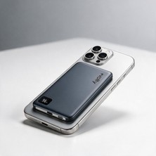 Volty Magsafe Powerbank 5000 Mah | 15W Kablosuz, 20W Pd Hızlı Şarj, Dijital Ekran, 108G (V0601003)
