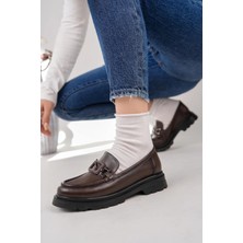 Nesil Shoes Fncy 819 Kahve Maskulen Kadın Lofer