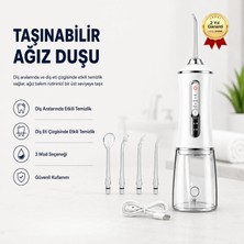 Hızlı Store Taşınabilir Şarjlı Ağız Duşu 3 Modlu IPX7 Su Geçirmez Diş Arası Temizleme Cihazı