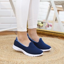 Nesil Shoes Dvm 901 Lacivert Anatomik Esnek Kadın Yürüyüş Ayakkabısı