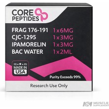 Core Peptides Frag 176-191, CJC-1295 ve Ipamorelin Seti (Bac Water Dahil)