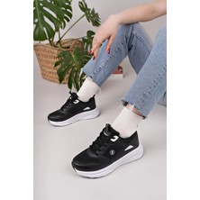 Nesil Shoes Queen 2105 Siyah Beyaz Kadın Senakers