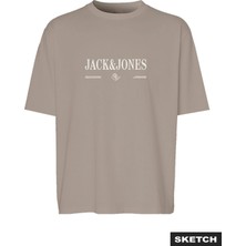 Jack & Jones Erkek Gögüs Baskili Bisiklet Yaka Tisört - Frederiksberg