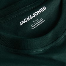 Jack & Jones Erkek Gögüs Baskili Bisiklet Yaka Tisört - Kendrick