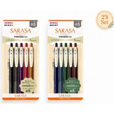 Ofisinn Zebra Sarasa Clip Jel Mürekkepli Kalem Vintage Set 0,5mm 5'li Set-1 Set-2
