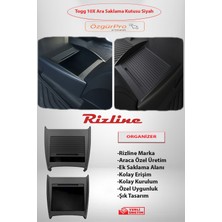 Rizline Tog T10X Organizer Ön Konsol Ara Saklama Kutusu Siyah Birebir Uyumlu