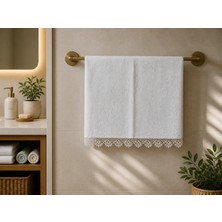 Muguetarts %100 El Işçiliği Iğne Oyası Işlemeli El Havlusu