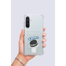 Dorasan Samsung Galaxy A17 Kartlıklı Oreo Desenli Kılıf