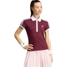 adidas Classics Kadın Bordo Tenis Polo Yaka T-Shirt KY8891