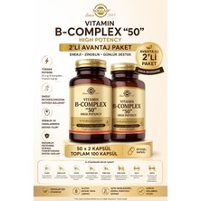 Solgar Vitamin B Complex 50 Mg 50 Kapsül 2 Adet