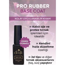 Cr-Oje Pro Rubber Base Coat - Clear (12 Ml)