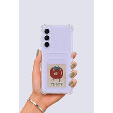 Dorasan Samsung Galaxy S25 Fe Kartlıklı Tomato Desenli Kılıf