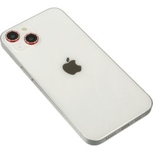 Vintessy iPhone 14 Diamond Kamera Lens - Kırmızı