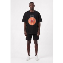 Blow Up Future Gen Günlük Spor Tişört Basketbol Siyah Oversize 142040
