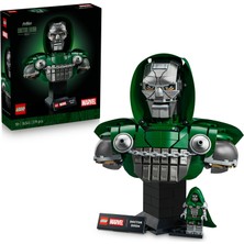 Lego City LEGO® ǀ Marvel Doktor Doom Büstü 76345 - Yetişkinler Için Minifigür Içeren Dekoratif Model Yapım Seti (379 Parça)