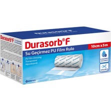 Durasorb F Şeffaf Pu Banyo ve Dövme Bandı Tıbbi Su Geçirmez Rulo Flaster Yara Örtusu 10CM*5MT.