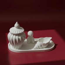 Canseb Elegance 4'lü Saksı, Mini Dekor Set