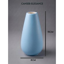 Canseb Elegance Modern Vazo - El Boyaması Işçilik - Premium - ( Ölçüler: 15 x 8 x 3 cm )