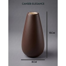Canseb Elegance Modern Vazo - El Boyaması Işçilik - Premium - ( Ölçüler: 15 x 8 x 3 cm )