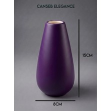 Canseb Elegance Modern Vazo - El Boyaması Işçilik - Premium - ( Ölçüler: 15 x 8 x 3 cm )