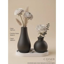 Canseb Elegance 3lü Premium Avangard - Vazo Set - Kendinden Kokulu