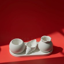 Canseb Elegance 4lü Kâse, Kalemlik Set