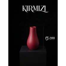 Canseb Elegance Premium - 13CM Boyunda - Dekoratif Kuru Çiçek Vazosu - El Boyaması Işçilik
