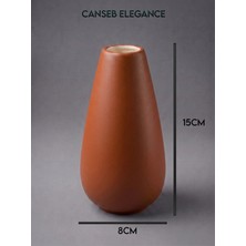Canseb Elegance Modern Vazo - El Boyaması Işçilik - Premium - ( Ölçüler: 15 x 8 x 3 cm )