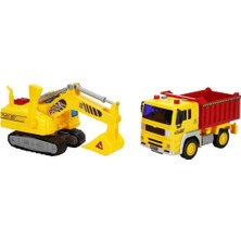 Uravas Store S00001999 1/20 Inşaat Araçları 2li Ses/ışık