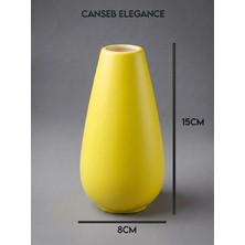 Canseb Elegance Modern Vazo - El Boyaması Işçilik - Premium - ( Ölçüler: 15 x 8 x 3 cm )