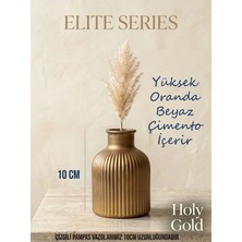 Canseb Elegance Elite Seri - Gold - 10CM Boyunda - Mini Vazo - El Boyaması Işçilik