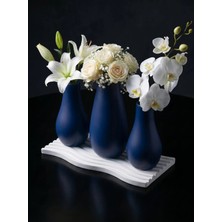Canseb Elegance Elegance Serisi - Dörtlü Vazo Set - Renkli - Dekoratif Set - (Çiçekler Dahil Değildir)